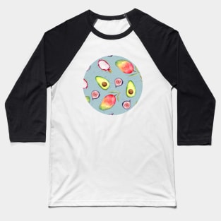 Summer Fruit | Watercolor | Pattern Baseball T-Shirt